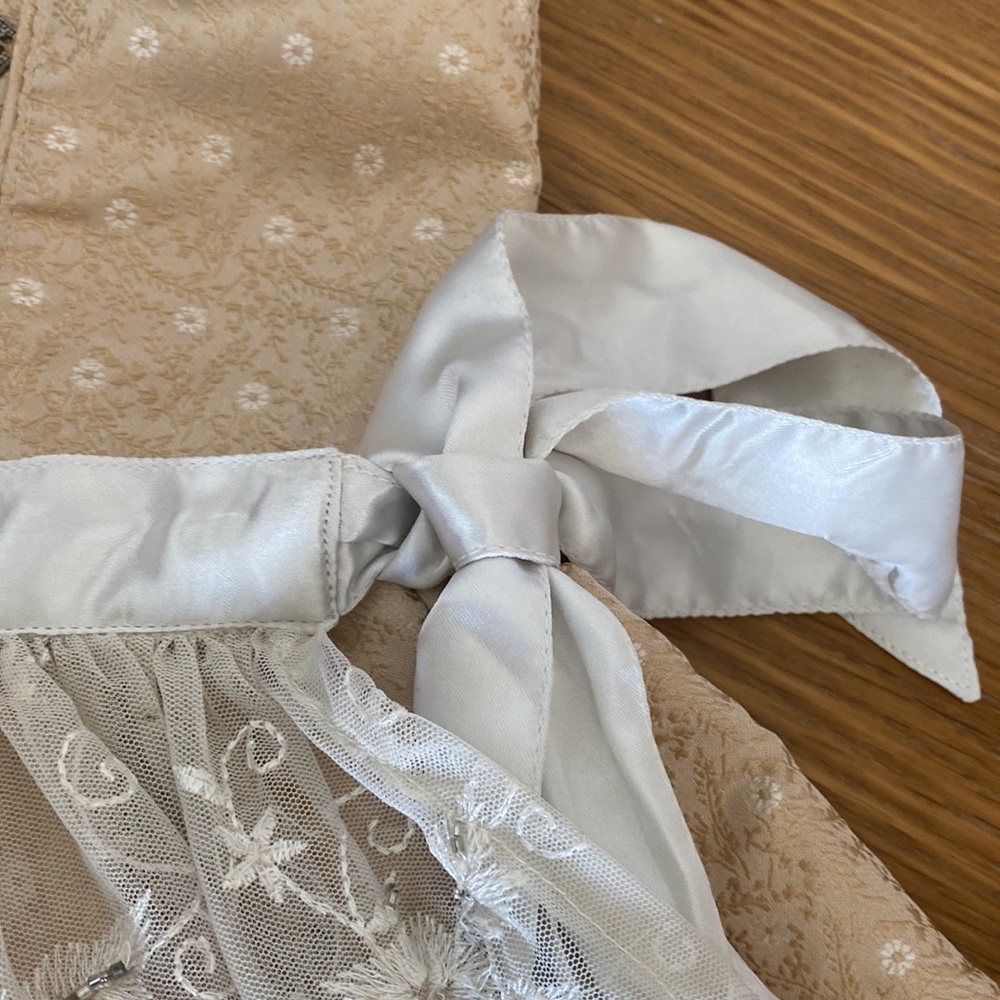 New TEINDL TRACHTEN Girl München Salzburg Dirndl Apron Dress Top 7-8 122 - Picture 4 of 9